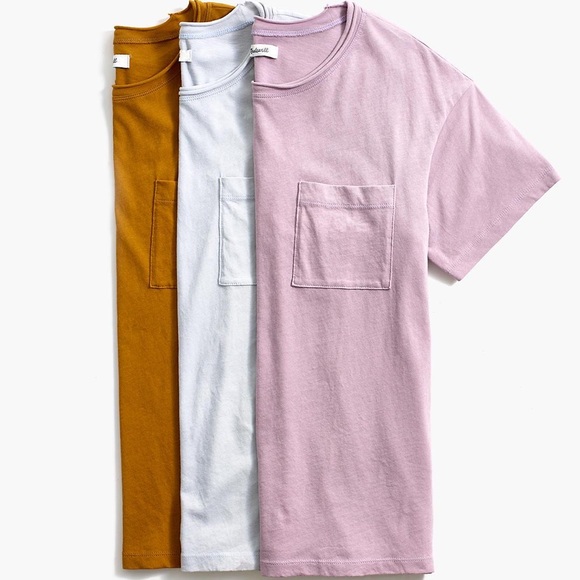 Madewell Tops - NWT Madewell Softfade Cotton Oversized Pocket Tee